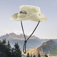 thumbnail image 1 of Womens Hats , Bucket Hats for Men , Gardening Hat Lightweight Breathable UPF 50+ Wide Brim Foldable Summer Sun Hat with Adjustable Tie Strap for Outdoor Travel, 1 of 3