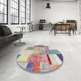 thumbnail image 3 of Ahgly Company Indoor Rectangle Contemporary Mauve Taupe Purple Patchwork Area Rugs, 8' x 12', 3 of 6