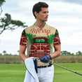 thumbnail image 6 of Daiia Christmas Vintage Red Truck Pattern Men’s Polo Shirts,Solid Deck Shirt,Classic Fit, Breathable Cotton Polo for Casual and Sport Wear-Large, 6 of 9