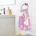 thumbnail image 5 of GZHJMY Rainbow Pattern Print Pure Cotton Hand Towels for Bath Decorative Guest Towels Fingertip Towels for Bathroom Spa Gym, 2-Piece, 16 x 28 inches（126）, 5 of 7