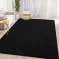 thumbnail image 4 of Alfombra Gifeas, grande, ultrasuave y moderna, 120 x 180 cm, color negro, 4 of 9