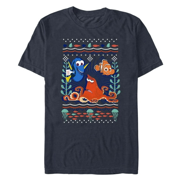 Men's Finding Dory Ugly Sweater Print Graphic T-Shirt
