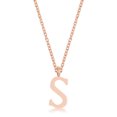 thumbnail image 1 of Precious Stars Collier Initial en Acier Inoxydable Or Rose, 1 of 1