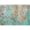 thumbnail image 2 of Botanical Wallpaper Wall Mural - Leaves in Blue, 2 of 5
