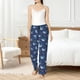 thumbnail image 4 of Fotbe Cartoon Sharks2 Pantalones de Pijama para Mujer, Pantalones de Dormir, Pantalones Pj con Cordón y Bolsillos-Medium, 4 of 6