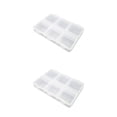 thumbnail image 4 of Pastillero Injueey transparente 6 rejillas contenedor para 2Conjunto, 4 of 6