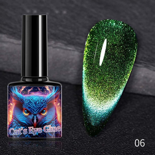 Gel de uñas transparente para esculpir uñas, esmalte de uñas magnético, esmalte de uñas de inmersión, esmalte de uñas artístico, 7,3 ml, goma de metilo