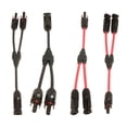 thumbnail image 6 of Totyc 2 Pair Solar Panel Y-Branch Cable Connector Splitter/Coupler Series Connection, 6 of 8