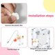 thumbnail image 4 of 3 Inch Photocard Binder Holder Book, Mini Photo Album Photocard Binder, Love Heart Hollow Photo Card Holder Album 40 Pockets with Lovel, 4 of 4