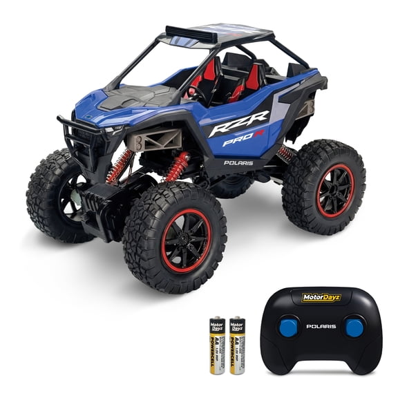 MotorDayz (1:14) Remote Control Polaris RZR 4x4, Blue, R4-14A75U-BL, Child