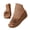 Brown, variant on Floral Wedge Breathable Slide Sandals Non-slip Soft Sole Comfortable Summer Casual Footwear Brown 36