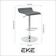 thumbnail image 5 of Set de 3 Bancos Altos Giratorios EKE LIFE HOME Barra Desayunador Cocina Negro, 5 of 5