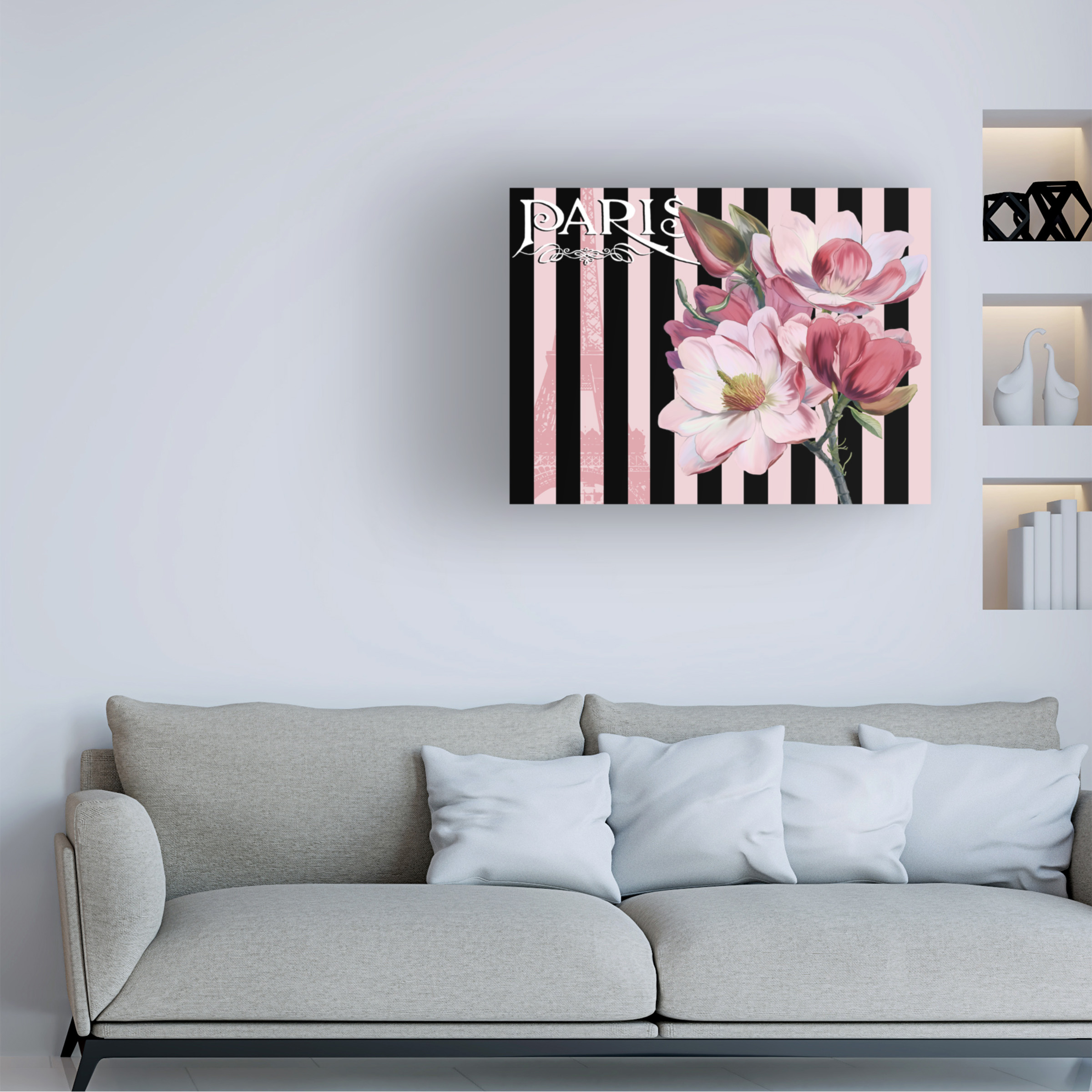 Trademark Fine Art 'Paris Magnolias III' Canvas Art by Tina Lavoie