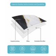 thumbnail image 5 of Black Marble Full Size Down Alternative Comforter, Lightweight Comforter Quilt Bedding Set with Pillow Shams Luxury Gold White Abstract Cracks Artwork All Seasons Bed Comforter Duvet Insert 78"x90", 5 of 7