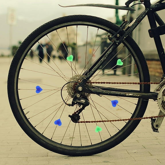 Mobutofu Plastic Beads for Bike Assorted Color 108Pcs 0.79X0.79X0.39In