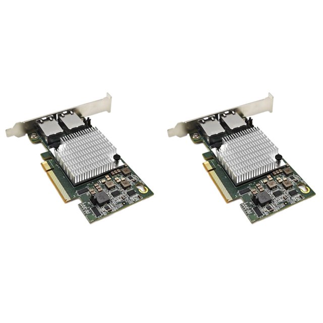 Tarjeta Ethernet de doble puerto 2X 10G, adaptador de extensión de red PCIE-X8 X540-T2 10G
