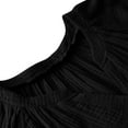 thumbnail image 5 of Summer Jumpsuits for Women Casual Cotton V Neck Short Sleeve Button-Down Loose Fit Rompers with Pockets Black M, 5 of 9