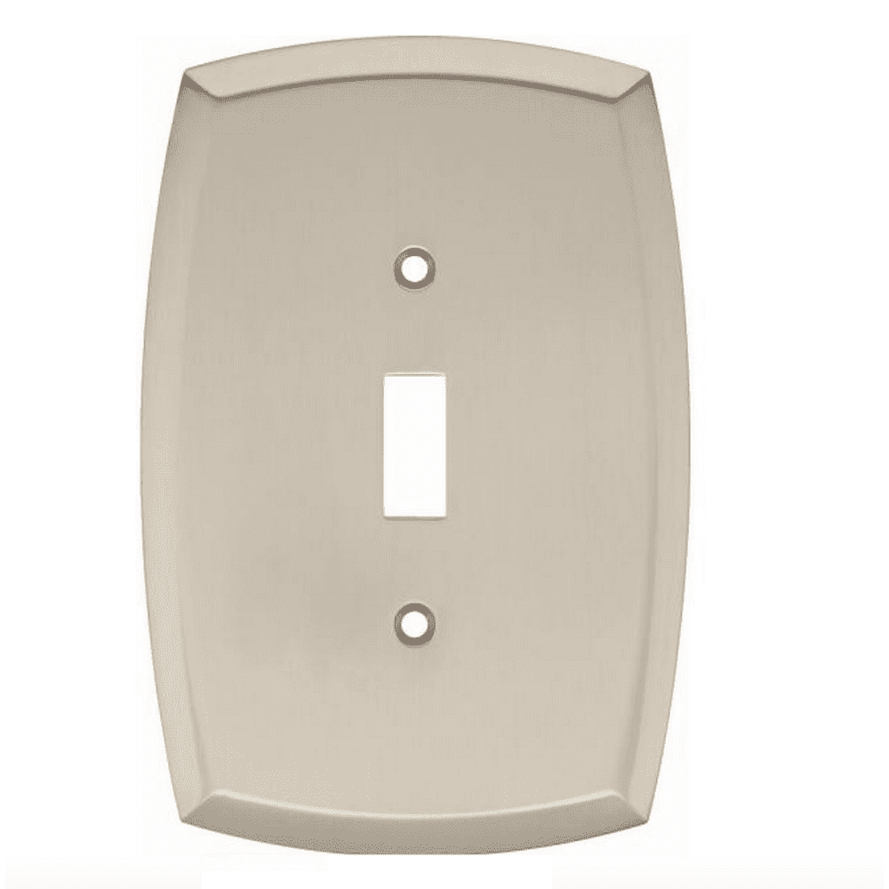 Hampton Bay W35600SN Amherst Single Switch Cover Plate Satin Nickel
