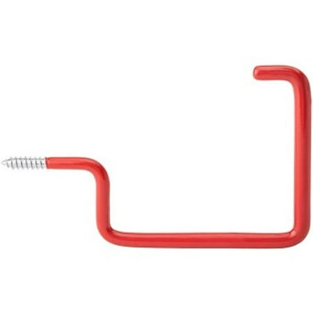 

4.5 in. Vinyl Coated Storage Screw Hook Red