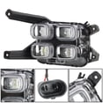 thumbnail image 4 of labwork LED DRL Fog Lights Replacement for 2016-2018 Kia Sportage Passenger and Driver Side Front Driving Fog Lamps Bezels Kit, 4 of 7