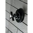 thumbnail image 2 of Kingston Brass KS3030ZX 3-Way Diverter Valve with Trim Kit, Matte Black, 2 of 5