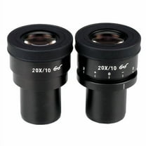 AmScope Pair of Focusable Extreme Widefield 20X Eyepieces (30mm) New