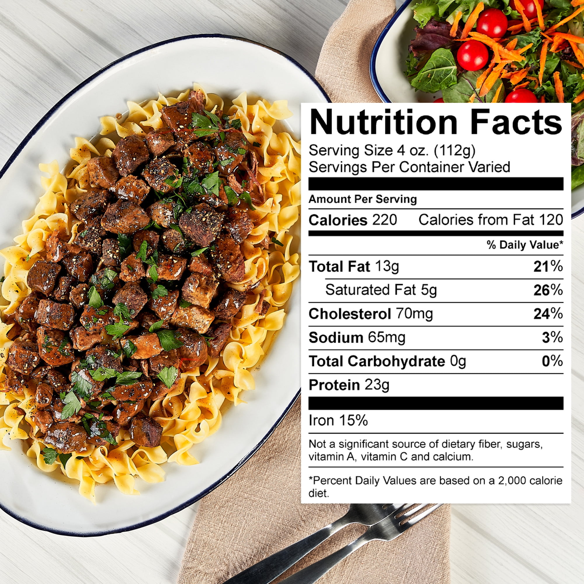 Beef Stew Meat, Tray, Family Pack, Fresh, 1.75 - 2.25 lb