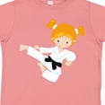 thumbnail image 4 of Inktastic Karate Girl, Cute Girl, Black Belt, Orange Hair Girls Toddler T-Shirt, 4 of 5