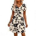 thumbnail image 3 of Summer Dresses for Women Hawaiian Boho Dresses Fashion Travel Cruise Outfits Beach Vacation Clothes Sundress Dress with Pockets, 3 of 6