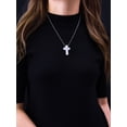 thumbnail image 2 of COAI Religious Jewelry Howlite Obsidian Stone Yin Yang Cross Couples Pendant Necklaces, 2 of 6