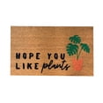 thumbnail image 2 of Clearance!Ymkly Rug,Welcome To The Jungle Funny Doormat Leaf Green Home Decor Outdoor Welcome Mat Flocked Rug Be Nice Or Leaf Doormat Flower,Home Decor, 2 of 4