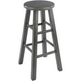thumbnail image 2 of Home Square 2 Piece Transitional Solid Wood Counter Stool Set in Rustic Gray, 2 of 6