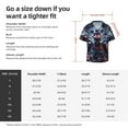 thumbnail image 5 of Lsque Five Nights At Freddy'S print Men's Cuban Collar Short Sleeve Shirt Summer Beachwear Casual Button Down Fashionable Vacation Leisure Shirt-Large, 5 of 7