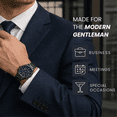 thumbnail image 3 of Geoffrey Beene Men's Stainless Steel Dress Watch Classic Quartz, Date, Elegant Design, Water-Resistant (Gunmetal), 3 of 7