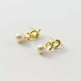 thumbnail image 5 of K-KED 925 Sterling Silver & Freshwater Pearl Stud Earrings / Studs / Pearls-Silver, 5 of 6