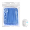 thumbnail image 1 of 100 x kits de maquillaje desechables cepillo de pestañas aplicador de varillas de cepillo de pestañas azul Zulema Almohadillas para hisopos de extensión de pestañas, 1 of 8