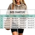 thumbnail image 2 of Women's Pullover Hoodie Cozy Fall Sweatshirt with Drawstring Hood Front Pocket Relaxed Fit Hoodies, 2XL, 2 of 6