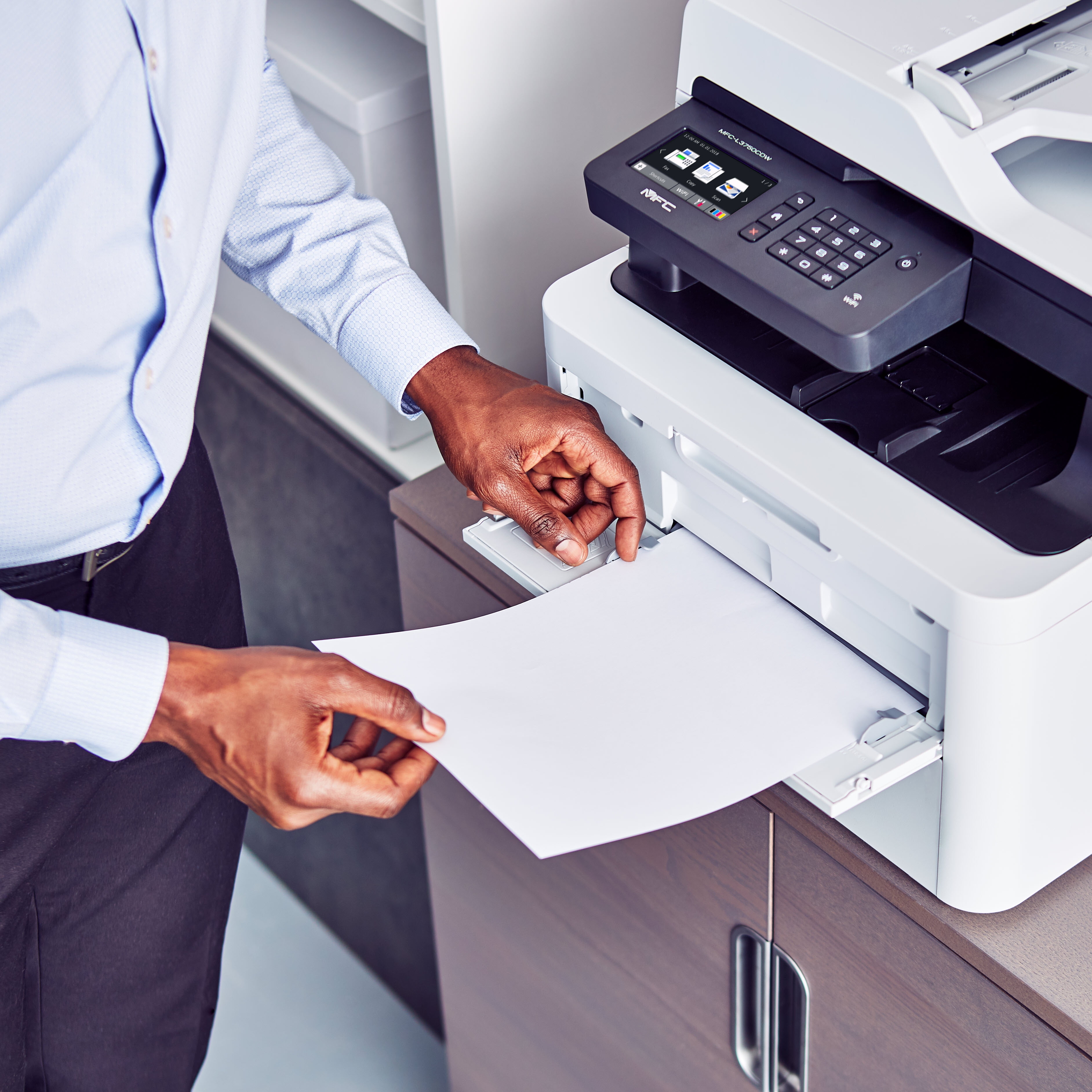 Brother MFC-L3750CDW Compact Digital Color All-in-One Printer Providing Laser Quality Results with 3.7” Color Touchscreen, Wireless and Duplex Printing
