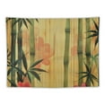 thumbnail image 5 of Orinice Bamboo Red Flowers Leaves Tapestry Wall Hanging Unique Style for Home Decor 60x50inch, 5 of 6