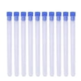 thumbnail image 1 of BRIGHTFUFU 10 Unids 16x1 CM Transparente De Plástico Botellas De Almacenamiento Agujas Barriles De Almacenamiento Tubos DIY Perlas Claves Contenedores Agujas Organizadores con enchufe azul, 1 of 7