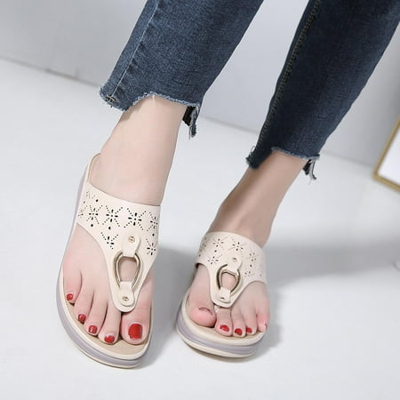 

Women s Ladies Fashion Casual Sandals Shoes Outdoor Flip Flops Beach Wedges Slippers