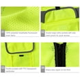 thumbnail image 6 of GOGO Men 5 Pockets Ultra Cool Mesh Safety Vest, Mesh Volunteer Vest, ANSI Standard-Orange-M, 6 of 7