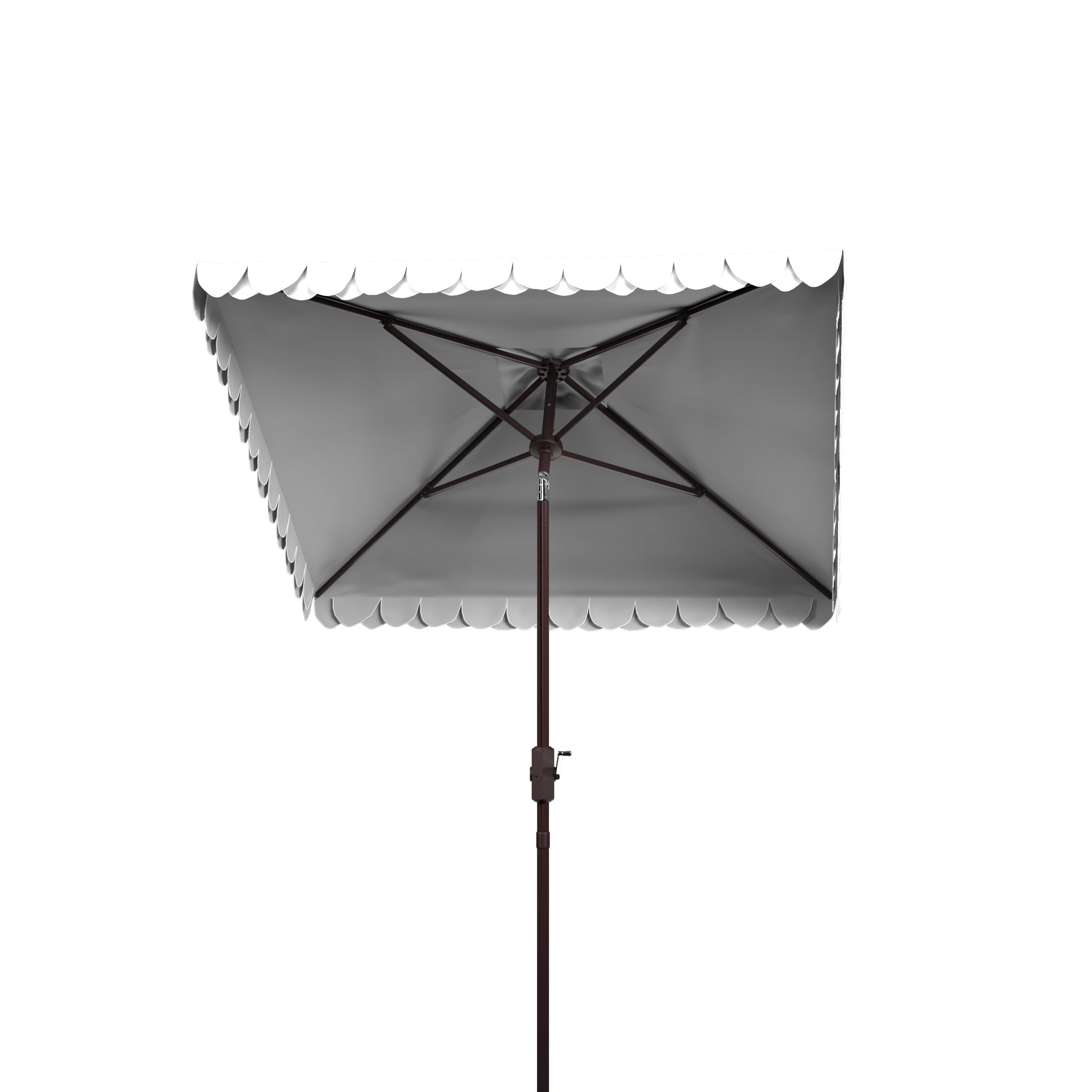 Safavieh Elegant Valance 103.54 in Solid Print Square Market Patio Umbrellas, UV Resistant