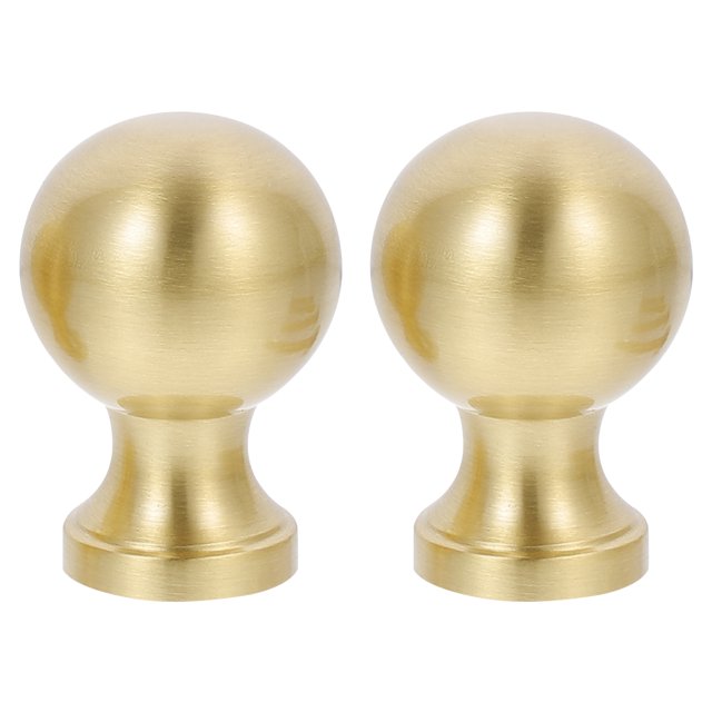 Miangastore Bouton de Tirage à Trou Unique en Laiton Doré 2 Pcs 1.4X1In