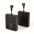 thumbnail image 1 of LEEYNEER 14-in-1 Power Strip with Surge Protection and One-Touch Control Switch - 4 Spacious AC Outlets with 6 USB Ports (including 2 Type-C) - Wall-Mountable Extension Cord for Office  S, 1 of 6