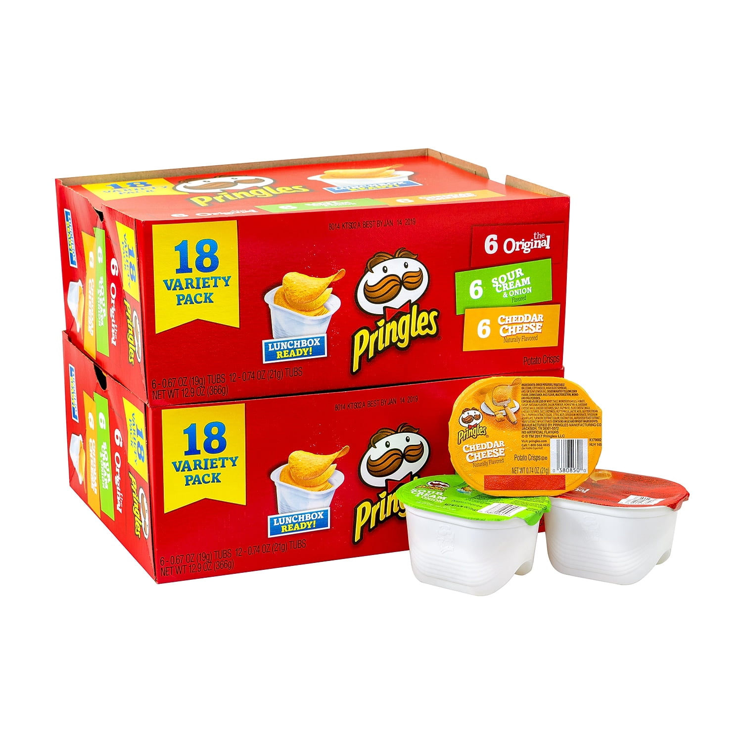 Pringles Snack Stacks Variety Pack - 36 ct.