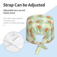 thumbnail image 3 of Yiaed Tropical Flowers Print Turban Hat for Women Men Comfortable Adjustable Cleaning Working Cap with Sweatband, 3 of 4
