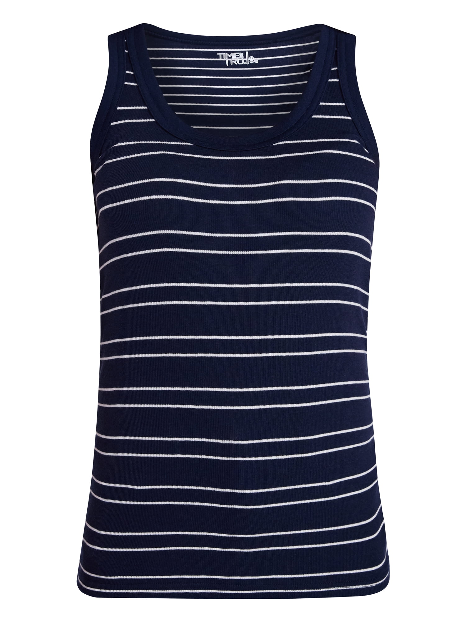 Time and Tru Women's Ribbed Tank Top, Sizes XS-XXXL