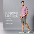 thumbnail image 6 of Wrangler Authentics Men's Performance Comfort Flex Cargo Short, Glacier, 33, 6 of 6