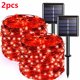 thumbnail image 1 of Guirnalda de luces LED solares para exteriores, lámpara de festón, decoración de jardín, Navidad, impermeable, 42M400Leds, 1 of 4